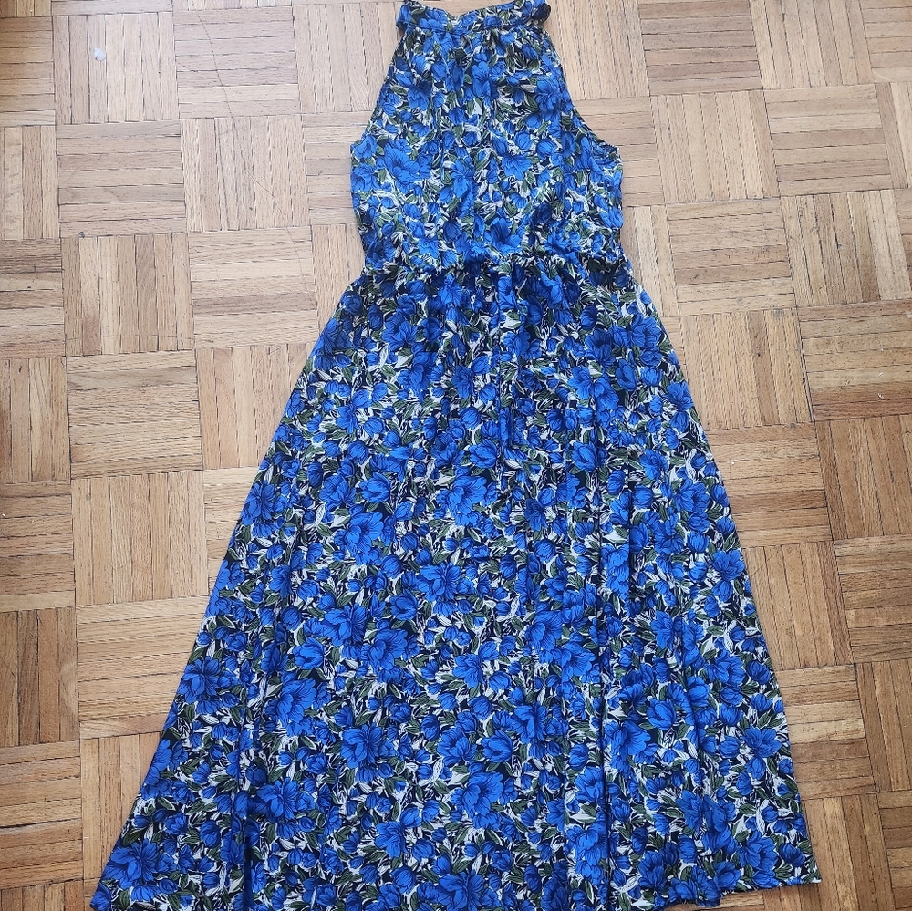 Blue Floral Dress